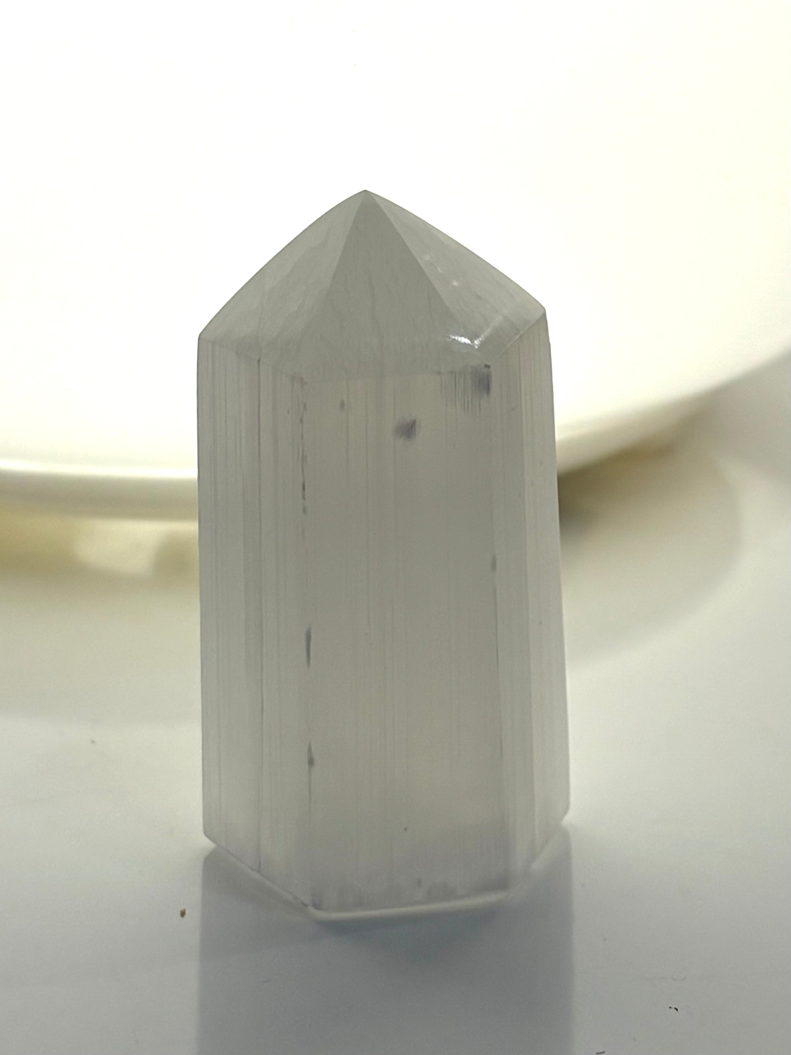 Hexagon Selenite Mini Tower
