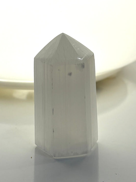 Hexagon Selenite Mini Tower