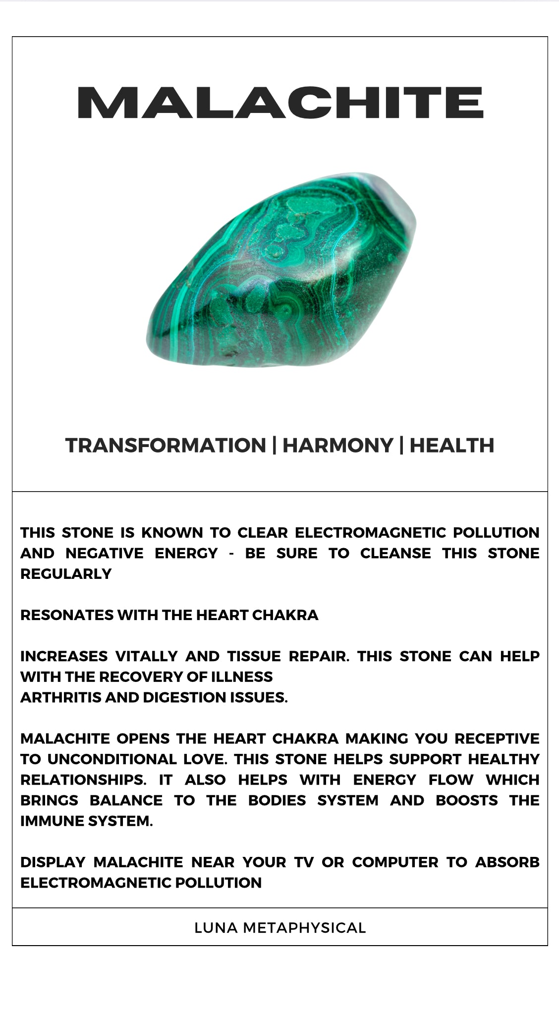 Malachite Worry Stones