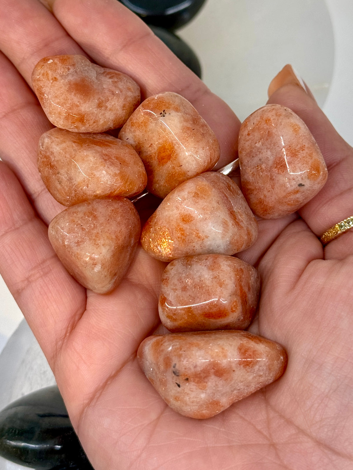 High Grade Sunstone Tumbled