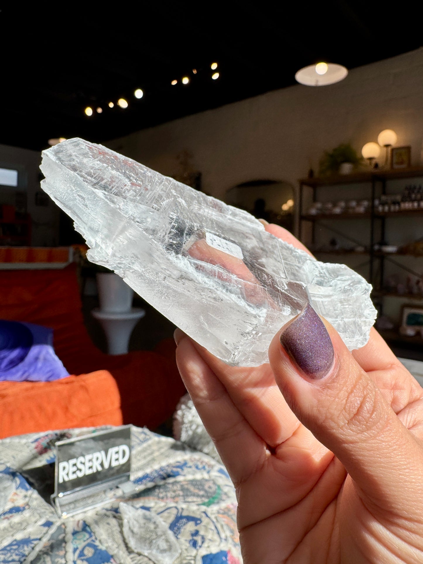 Raw Gypsum Selenite Slab #6