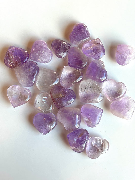 Amethyst Mini Hearts