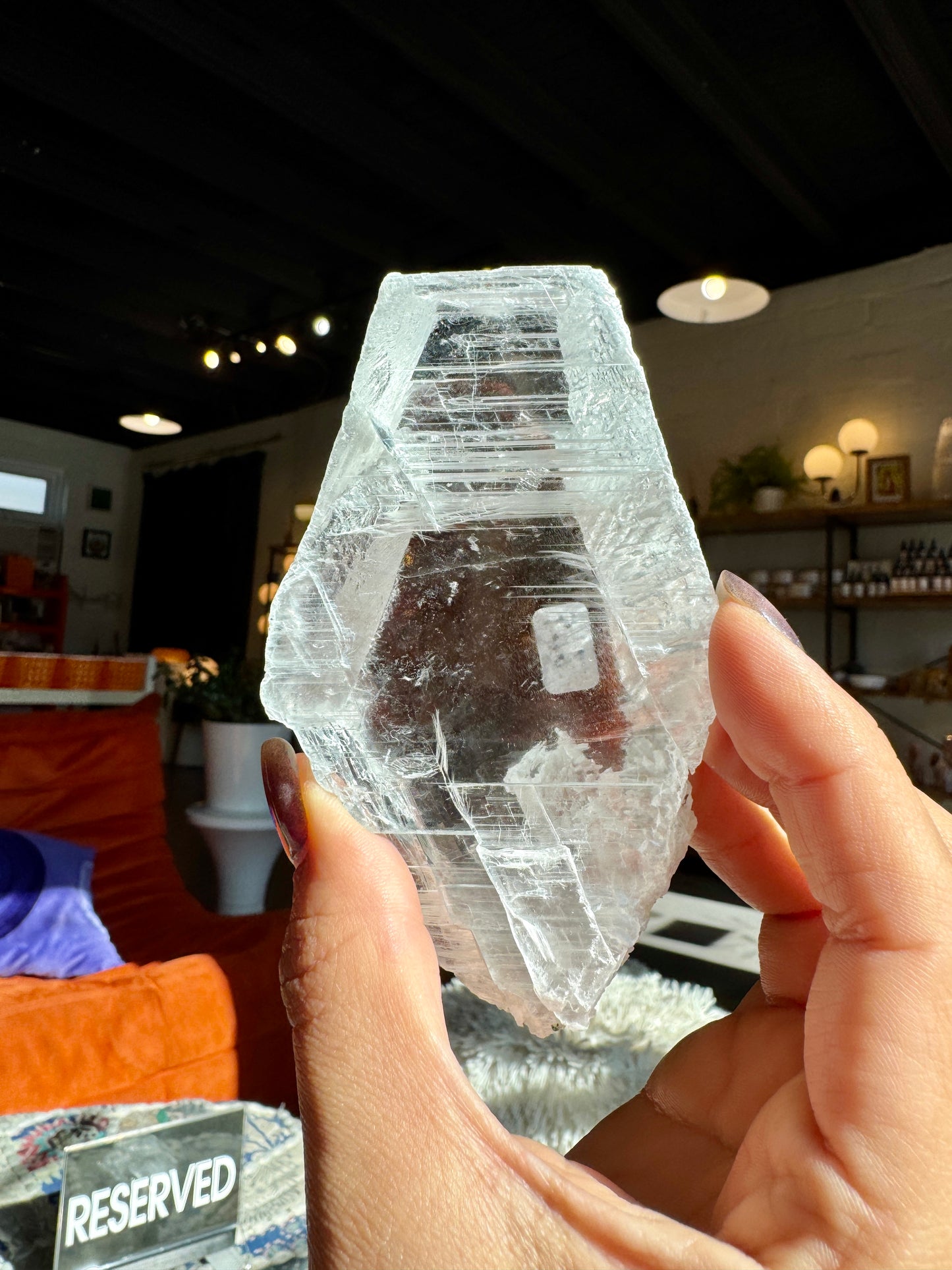 Raw Gypsum Selenite Slab #6