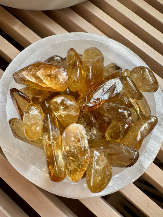 Small Natural Citrine Tumbled Crystals