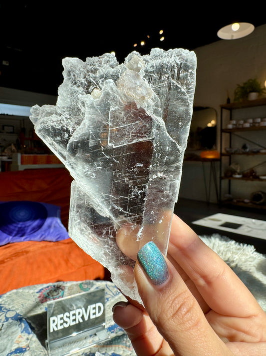 Raw Gypsum Selenite Slab #4