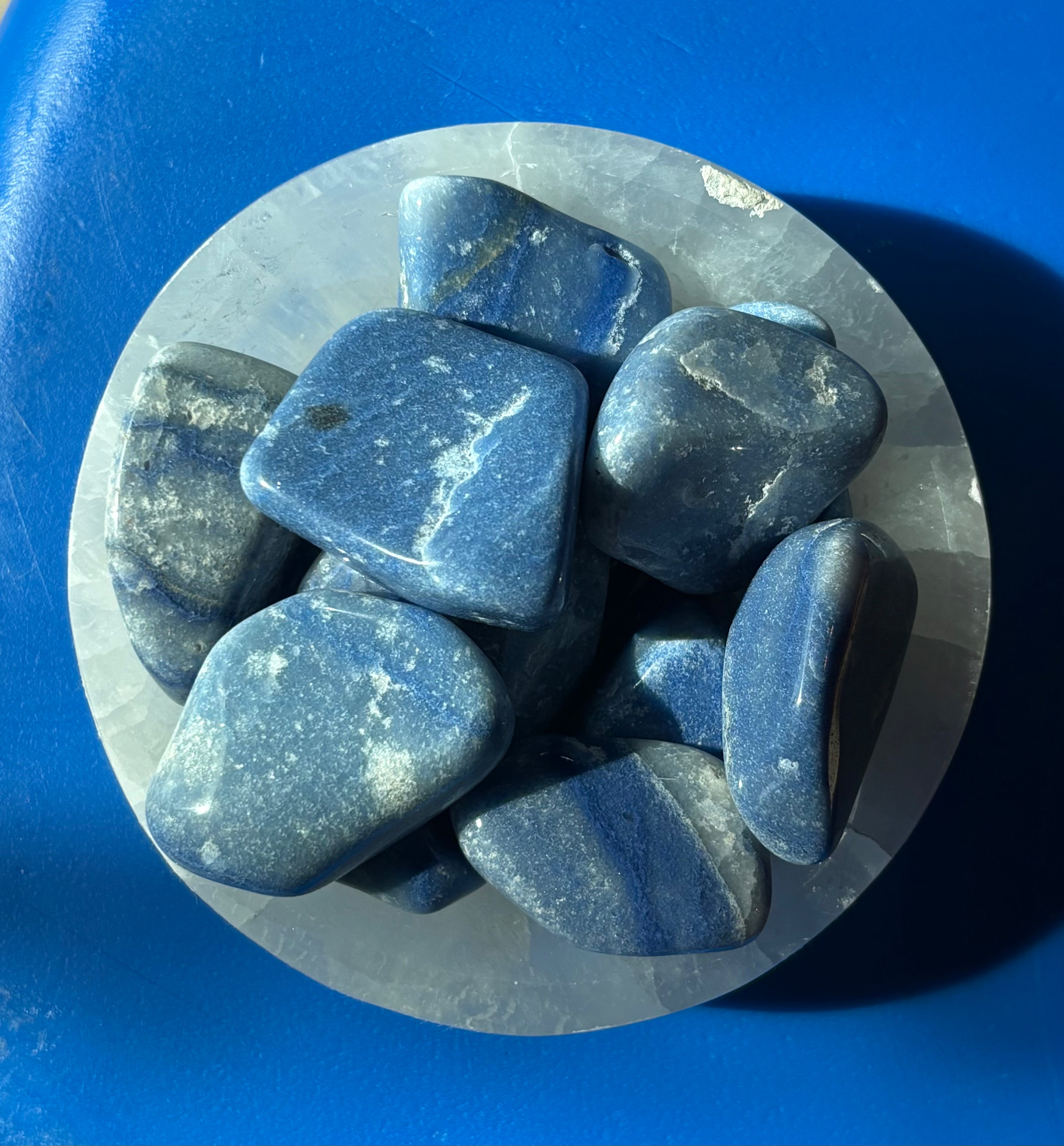 Blue Quartz Large Tumble