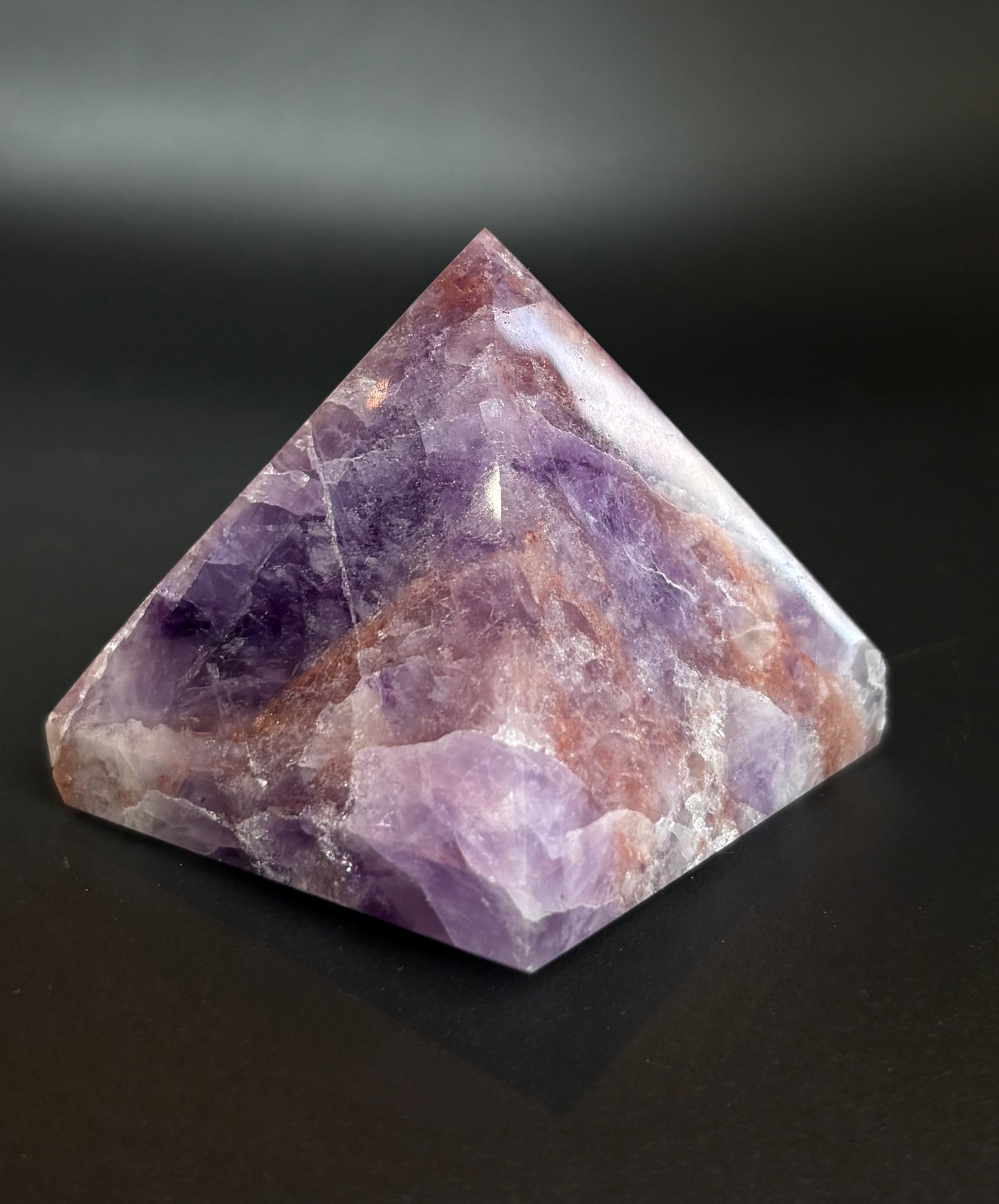 Brazilian Chevron Amethyst Pyramid: CAP02