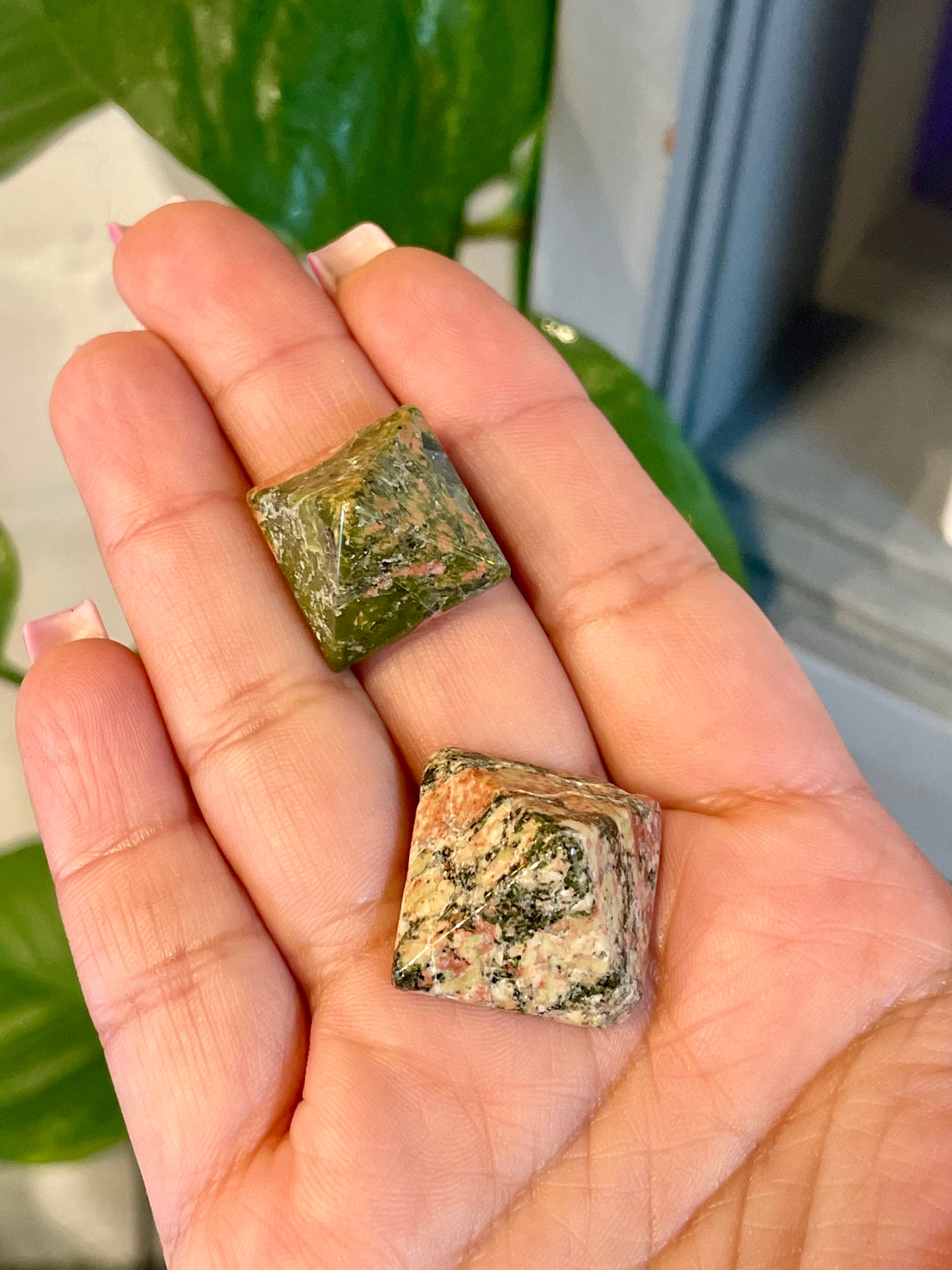 Unakite Pyramids