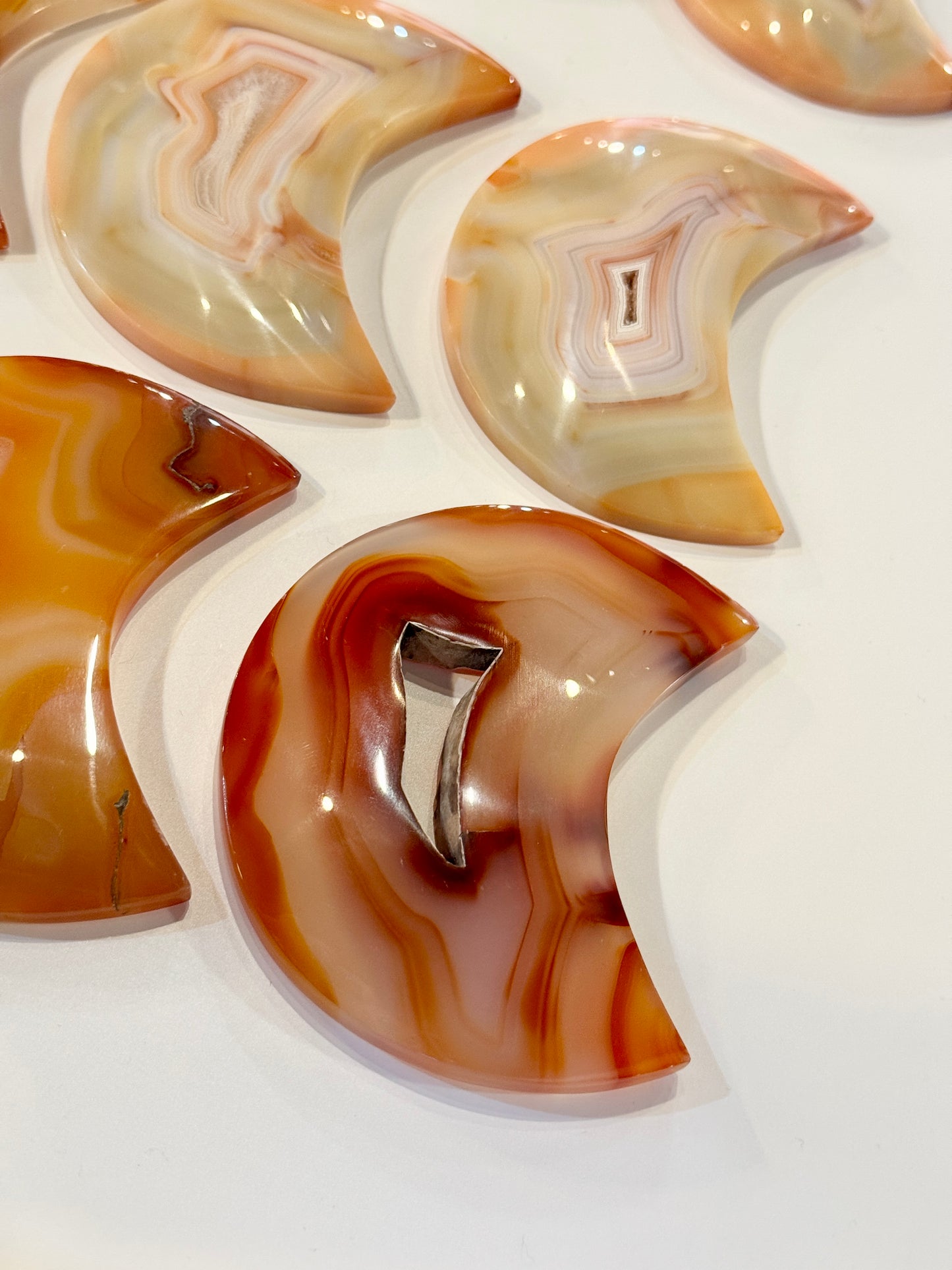 Indonesia Carnelian Crescent Moon