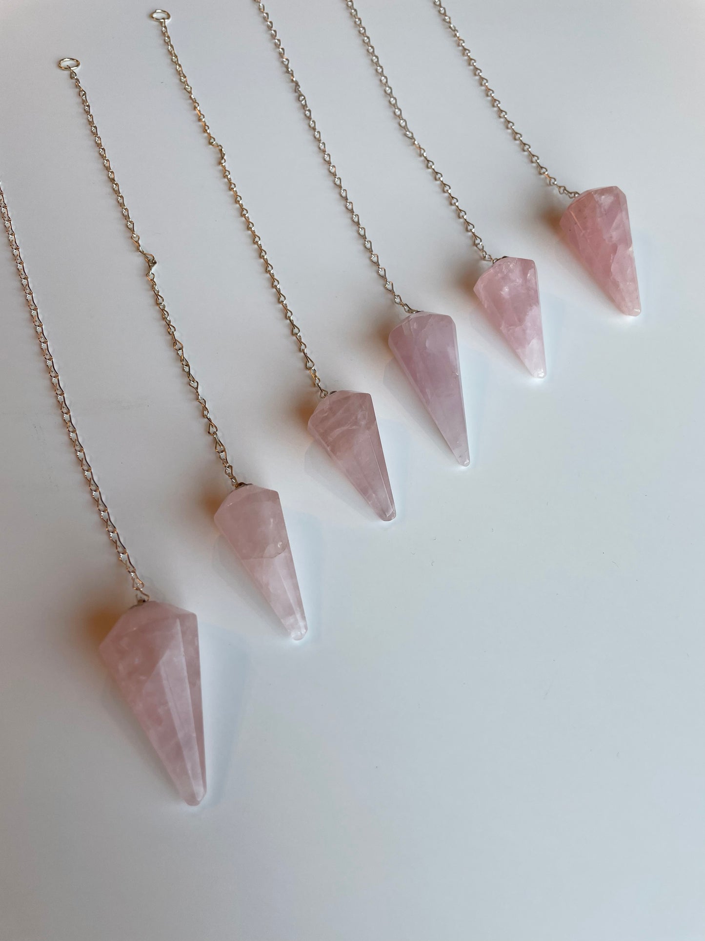 Rose Quartz Pendulums