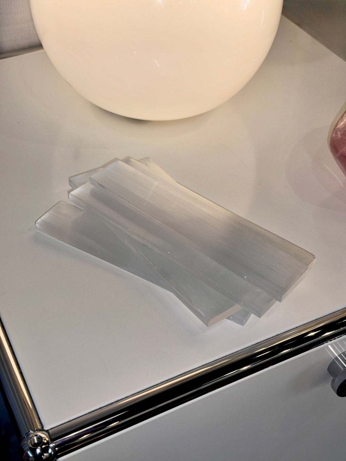 Polished Selenite Charging Plates