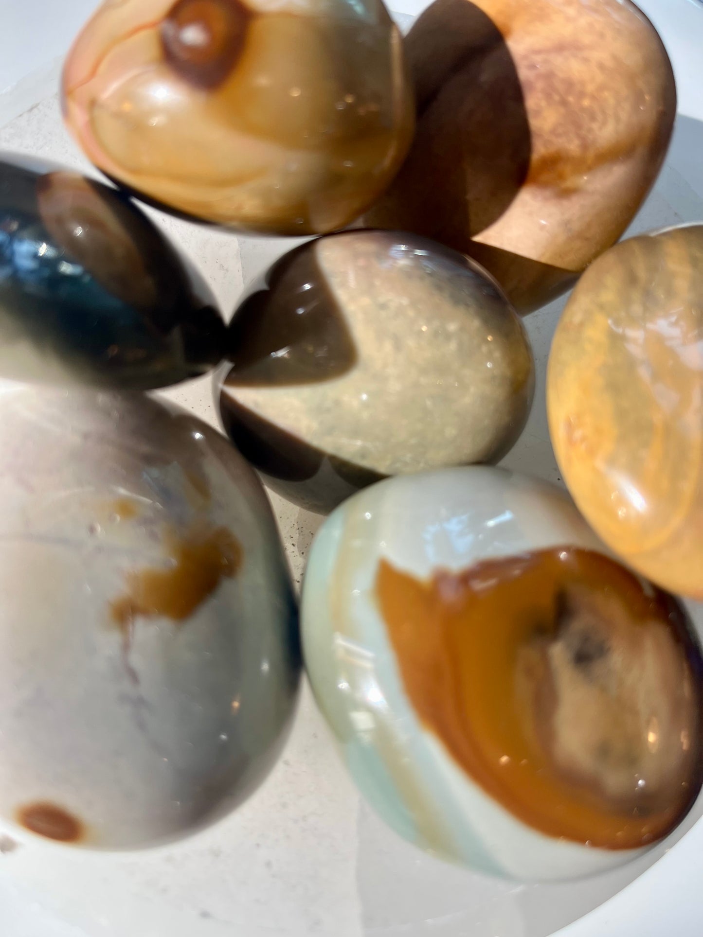 Polychrome Jasper Palm Stone