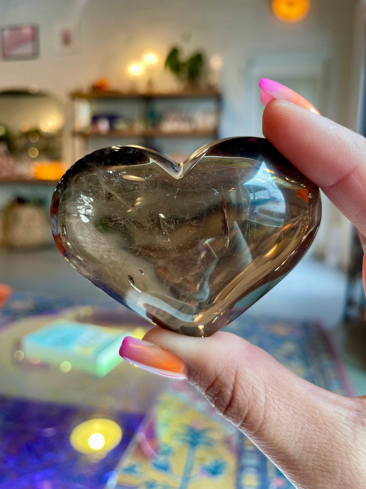 Smoky Quartz Hearts