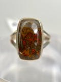 Seam Agate Ring Size 9