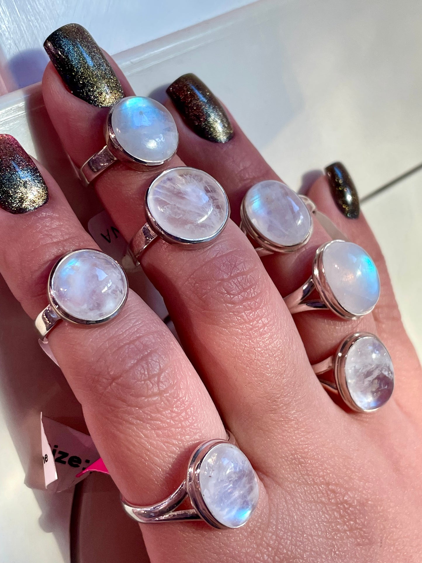 Moonstone Rings - Sterling silver