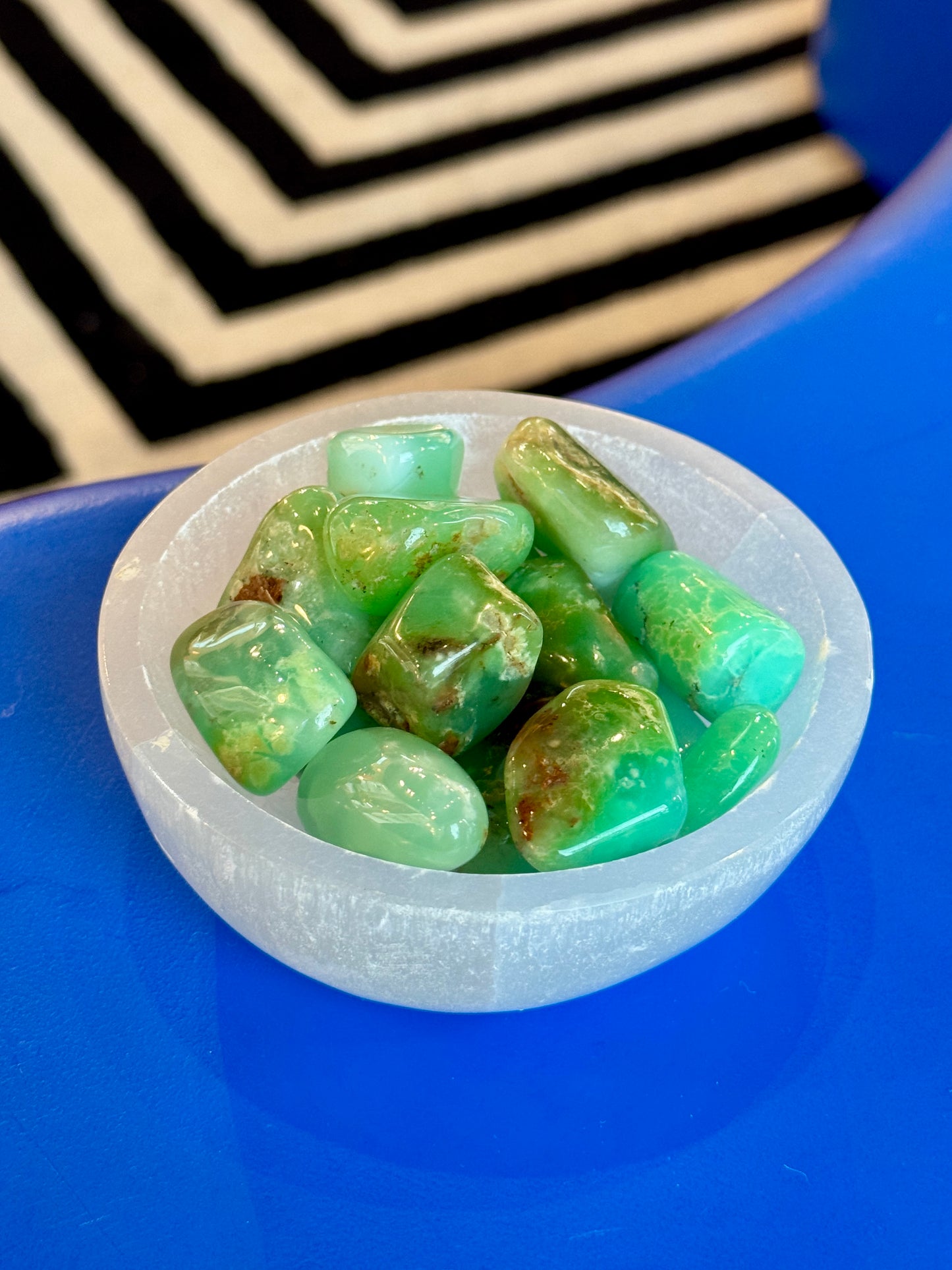 High Grade Chrysoprase Tumbled