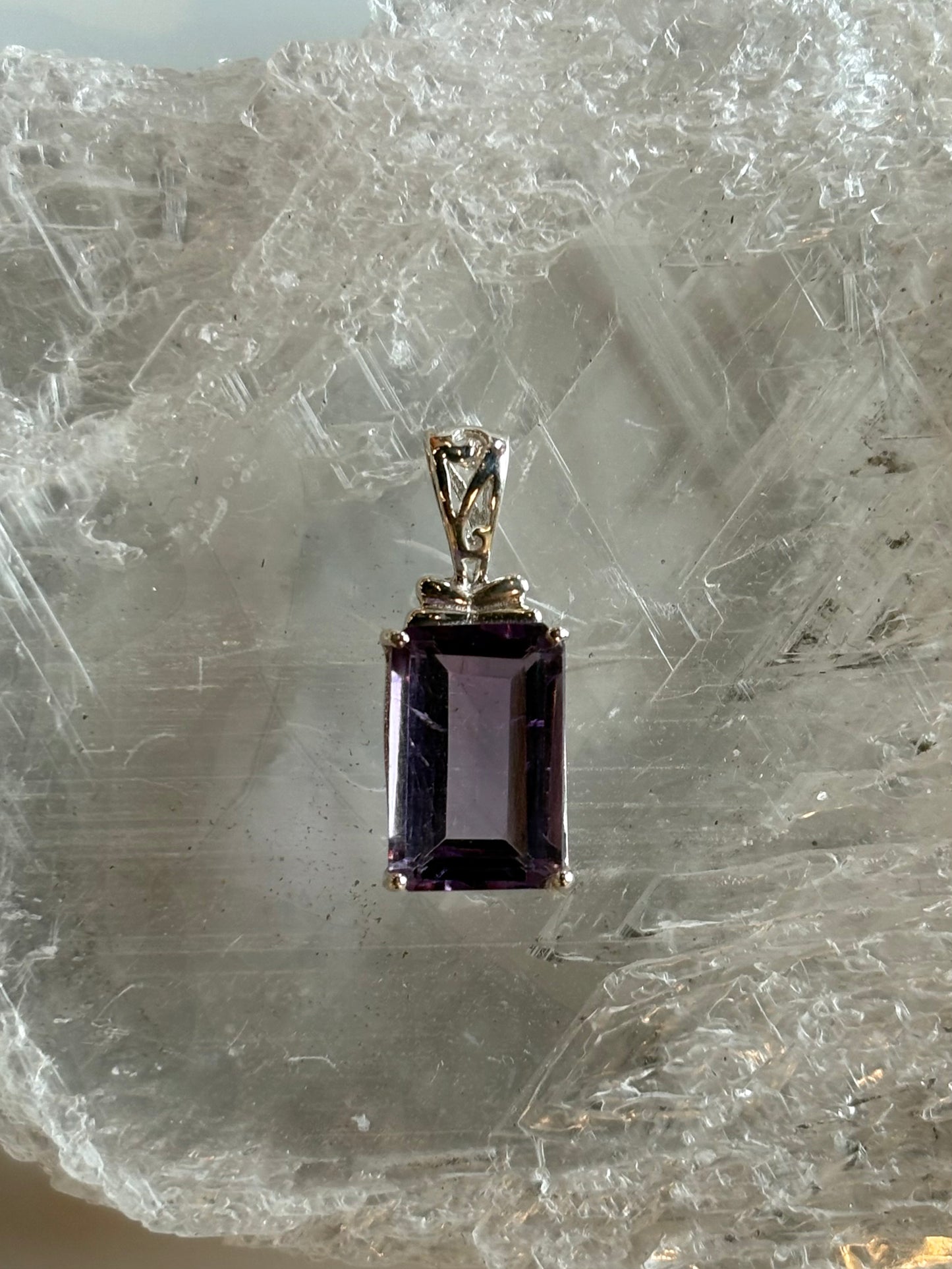 Amethyst Pendant - Sterling Silver