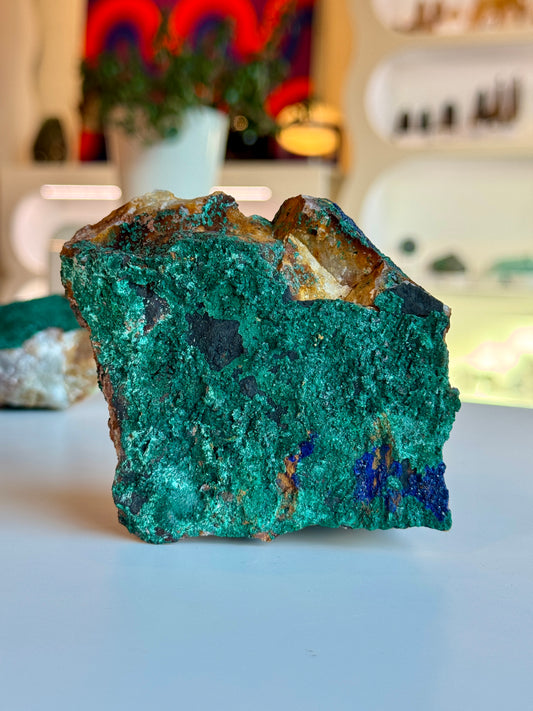 Raw Natural Malachite and Azurite