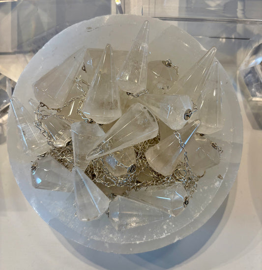 Clear Quartz Pendulum
