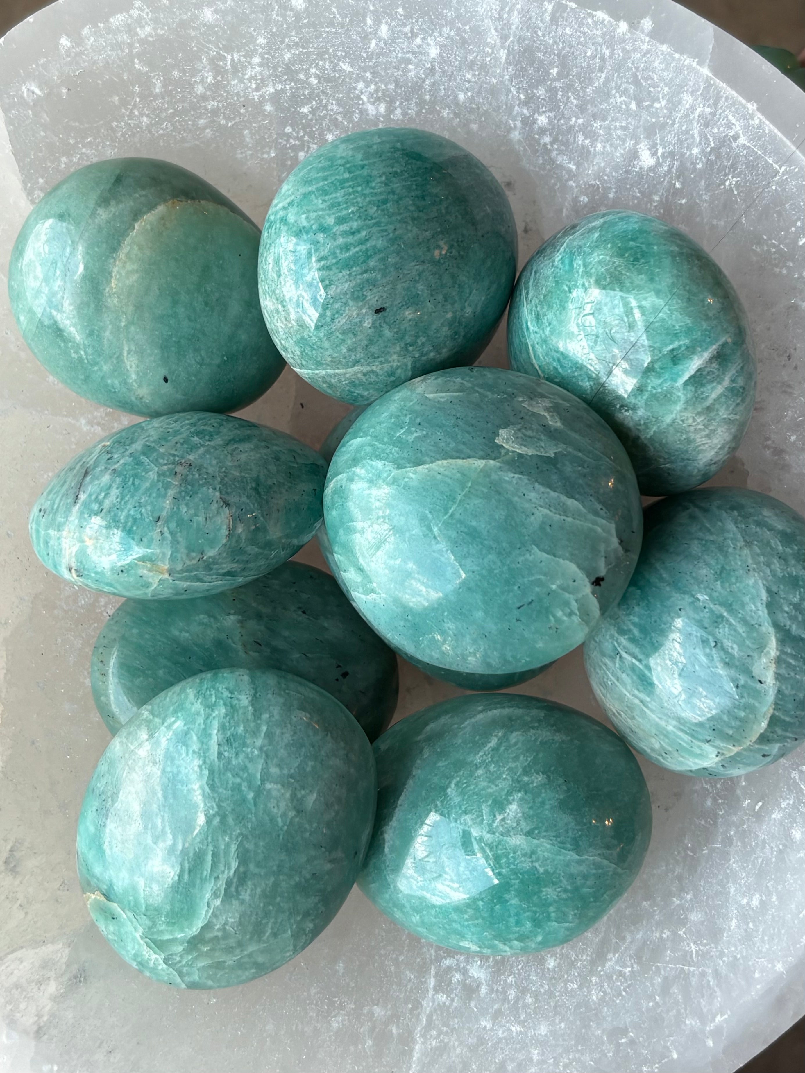 Amazonite Palm Stone