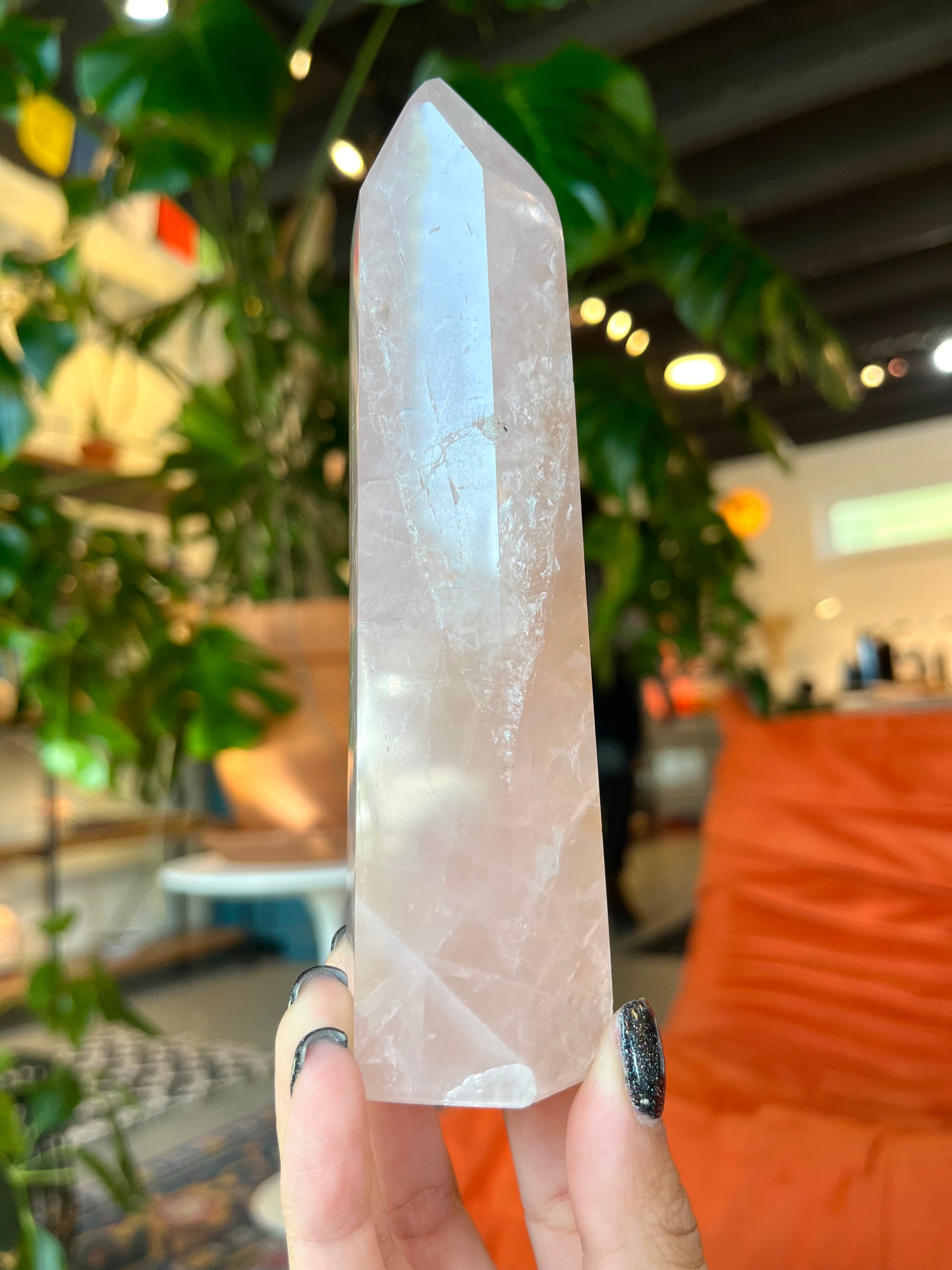 Rose Quartz Tower- RQT009 - Luna Metaphysical