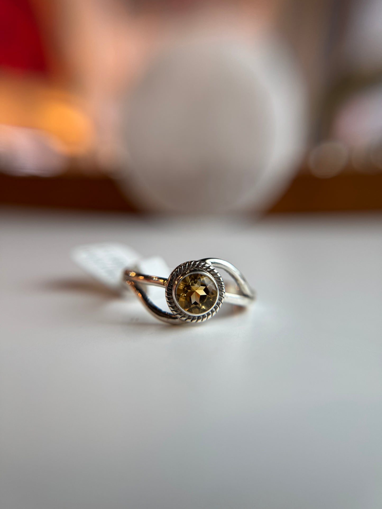 Sterling Silver Citrine Ring