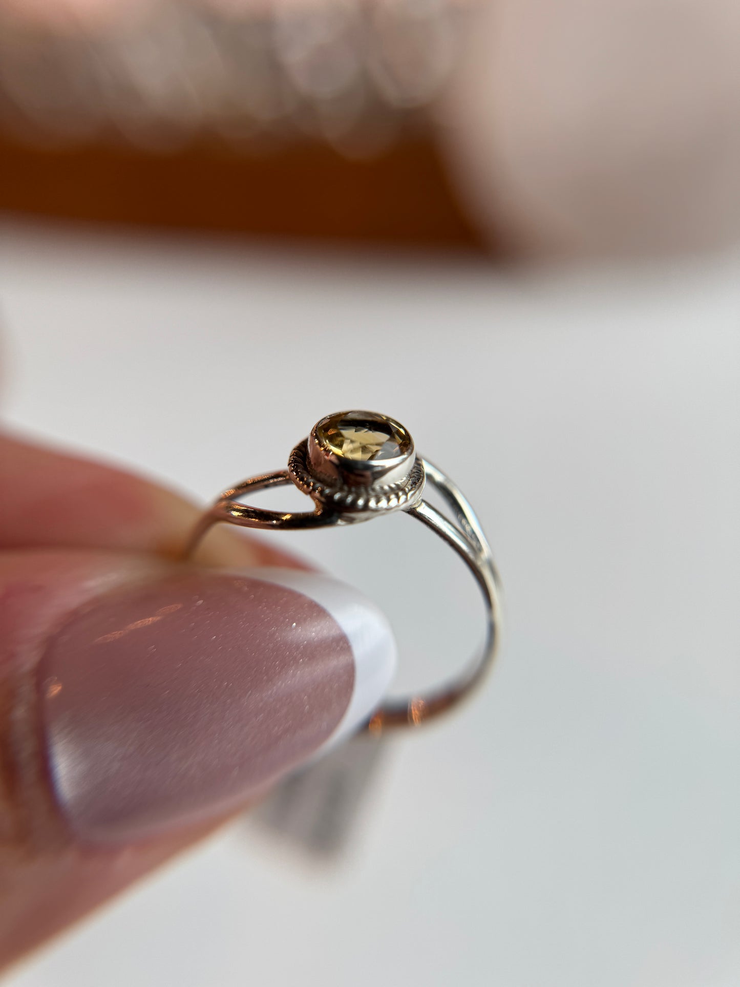 Sterling Silver Citrine Ring
