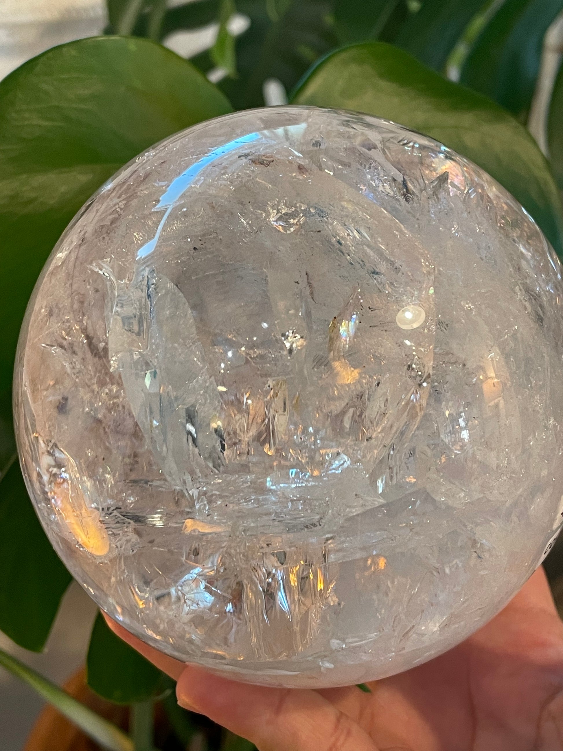 XL Lemurian Quartz Sphere - CQS001 - Luna Metaphysical