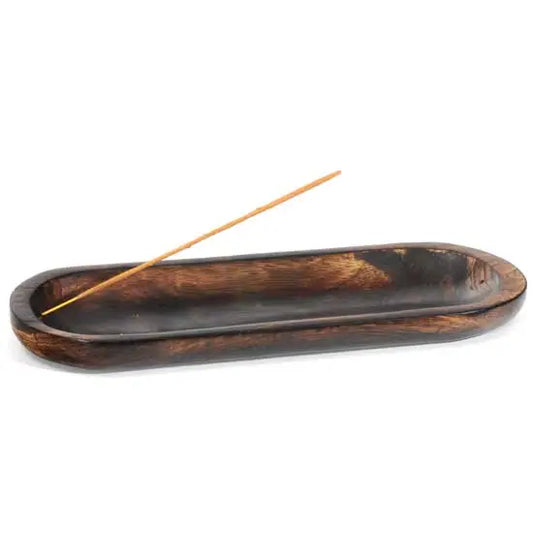 Mango Wood Incense Burner Oval Tray