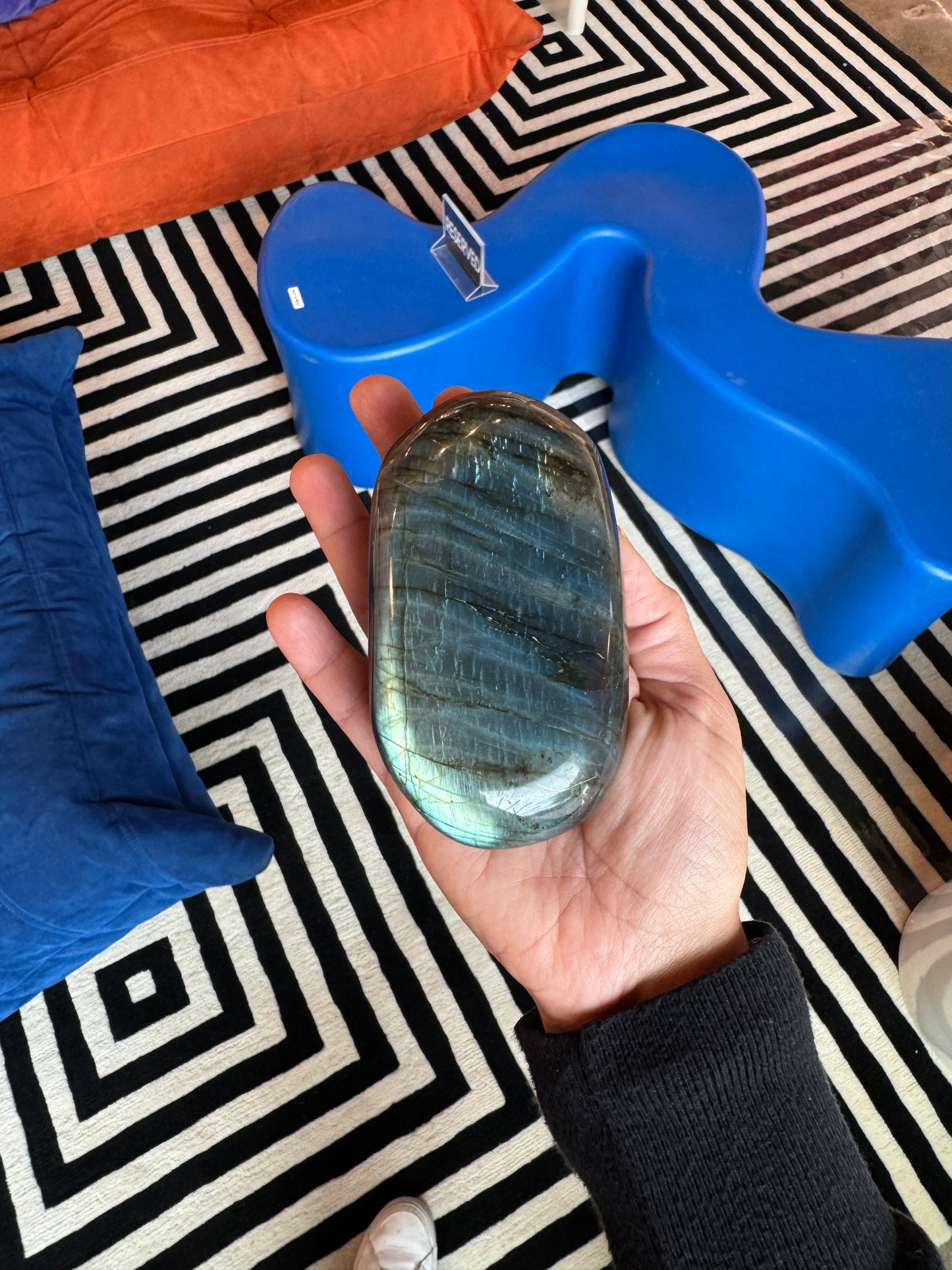 Extra Large Labradorite Polished Palm Stone