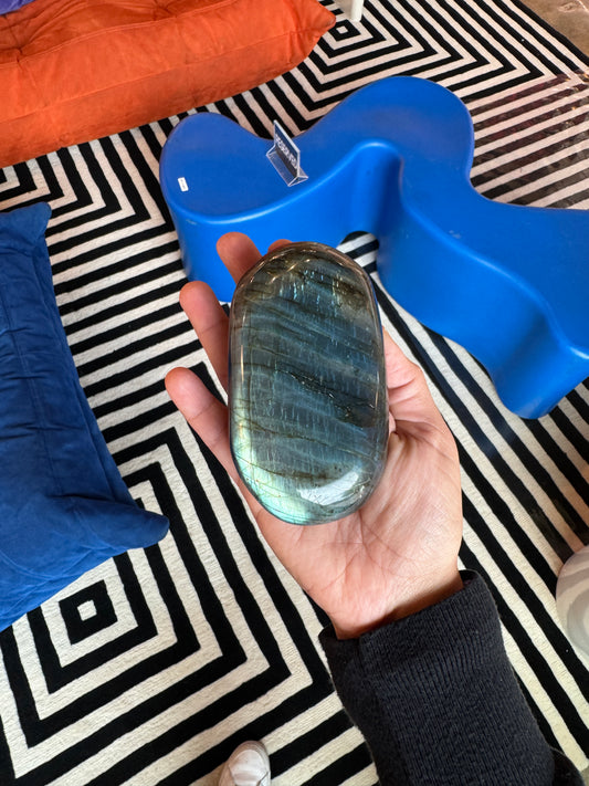 Extra Large Labradorite Polished Palm Stone