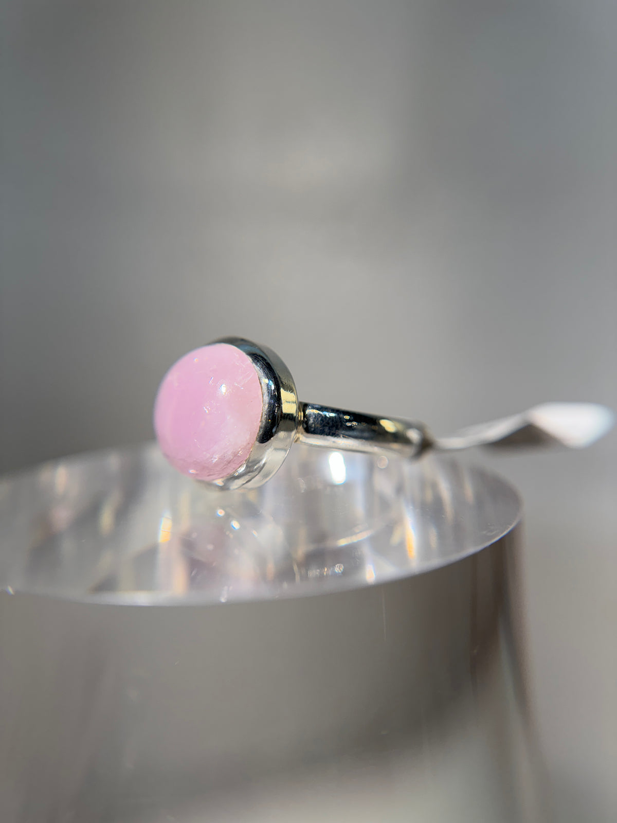 Kunzite Sterling Silver Ring Size 10