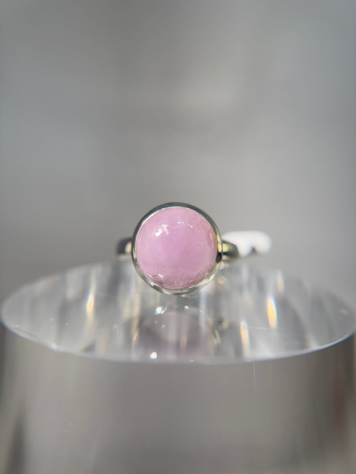 Kunzite Sterling Silver Ring Size 10
