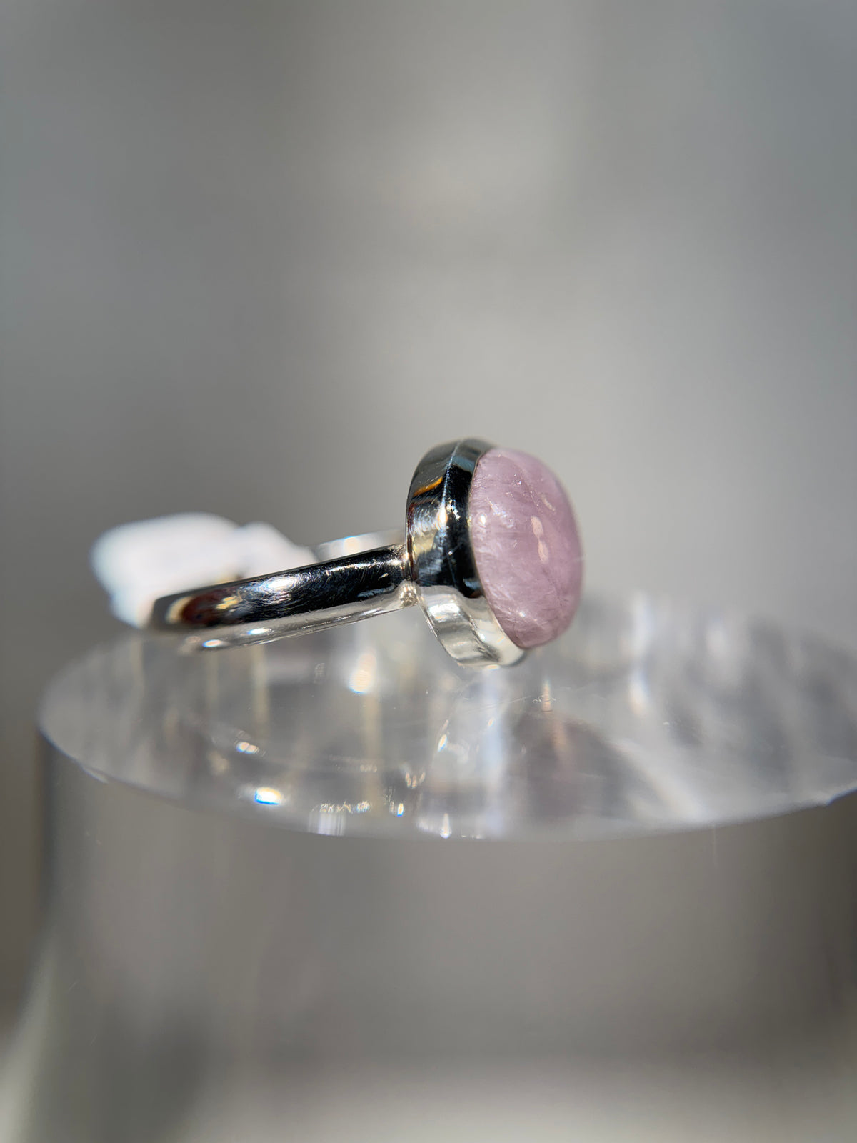 Kunzite Sterling Silver Ring Size 10