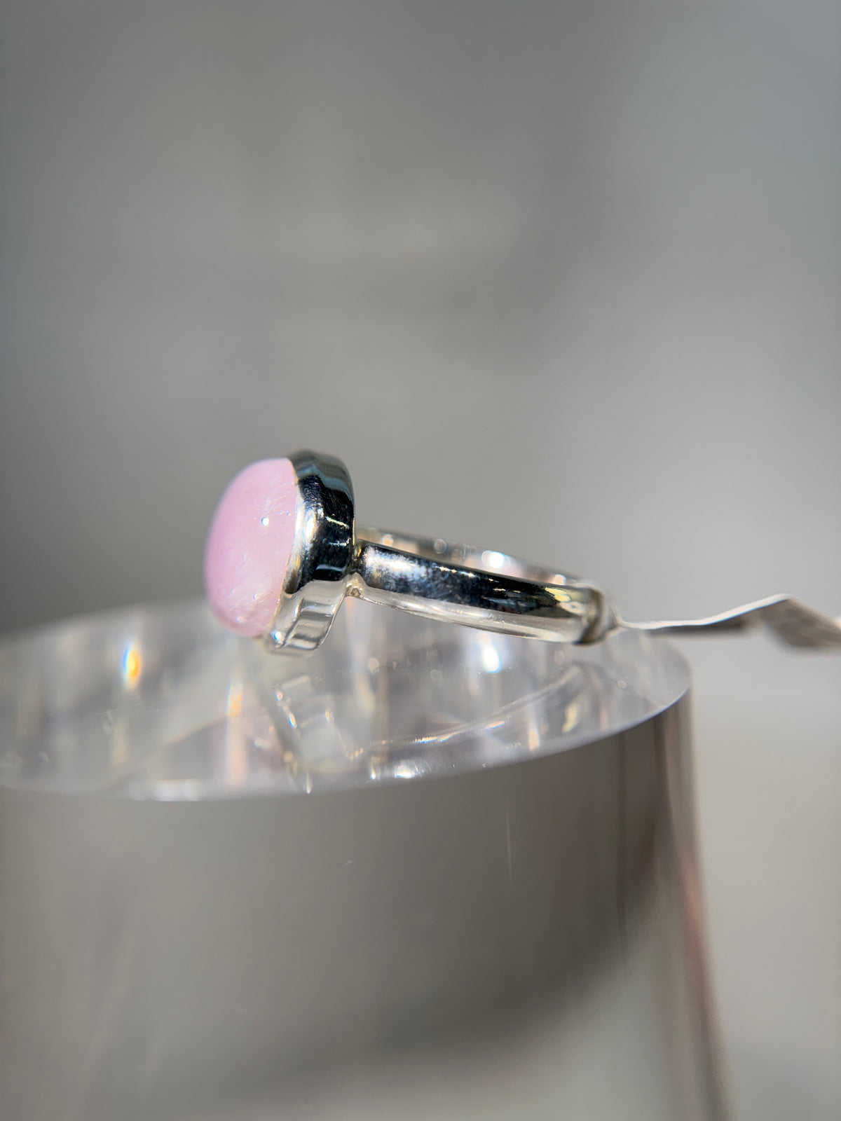 Kunzite Sterling Silver Ring Size 10