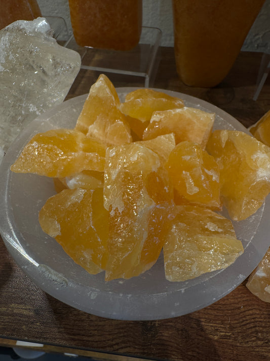 Orange Calcite Chunks