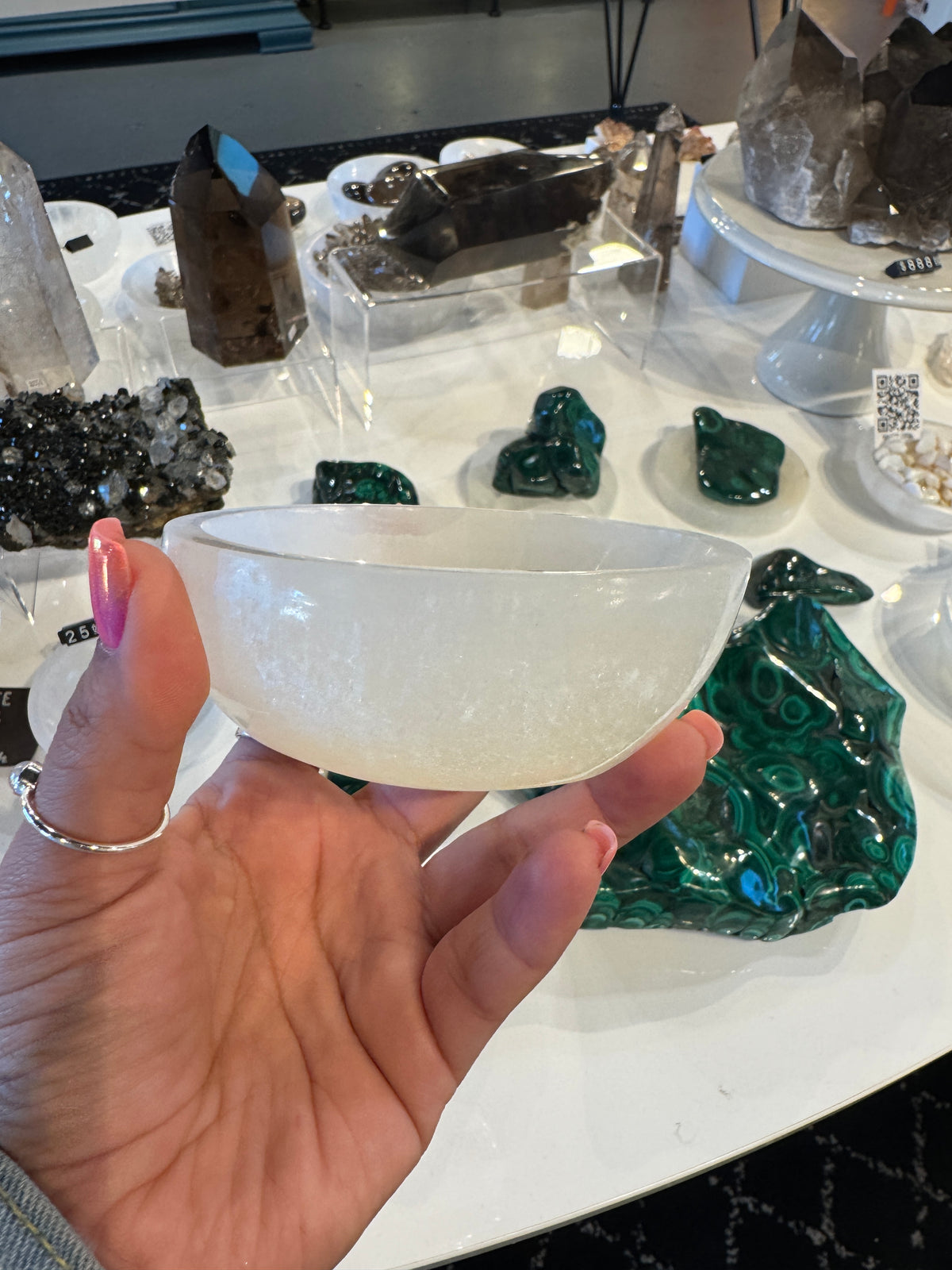 Selenite Round Bowl
