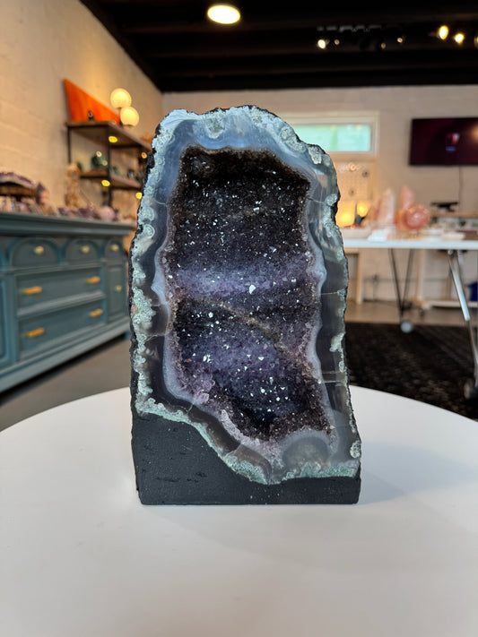 Raw Natural Amethyst Geode  | Small Cathedral