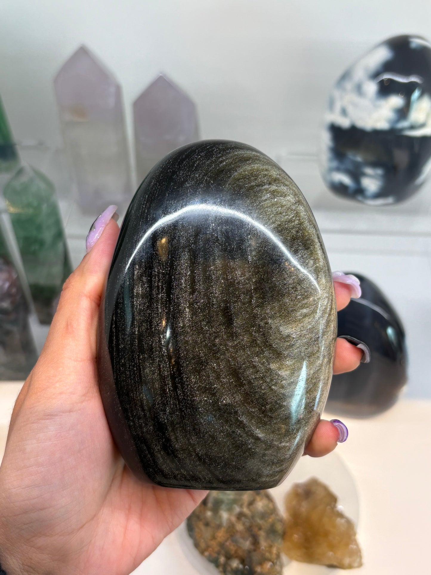 Golden Sheen Obsidian Freeform : A8