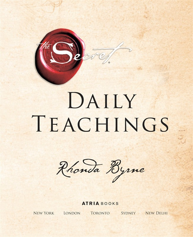 Secret Daily Teachings By Rhonda Byrne