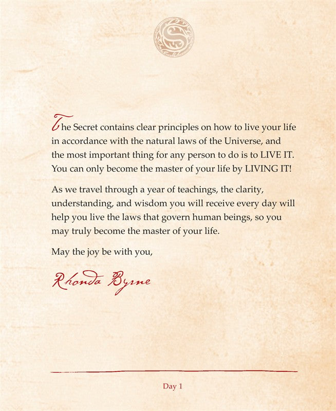 Secret Daily Teachings By Rhonda Byrne