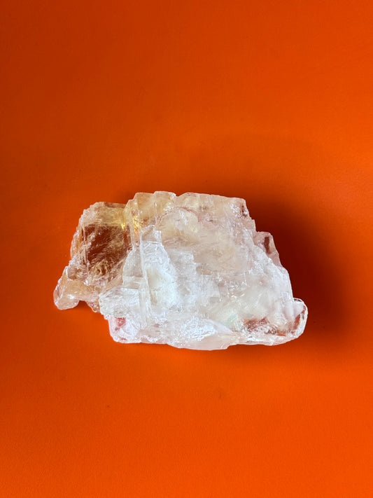 Rough Yellow Clear Calcite