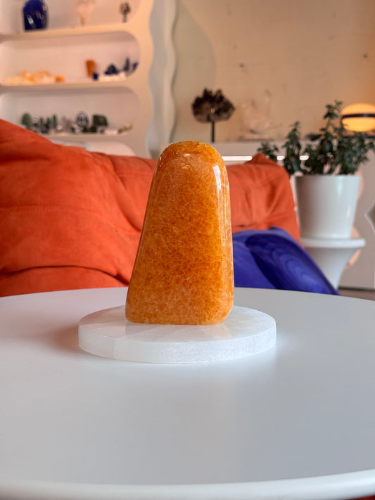 Polished Orange Calcite Freeform