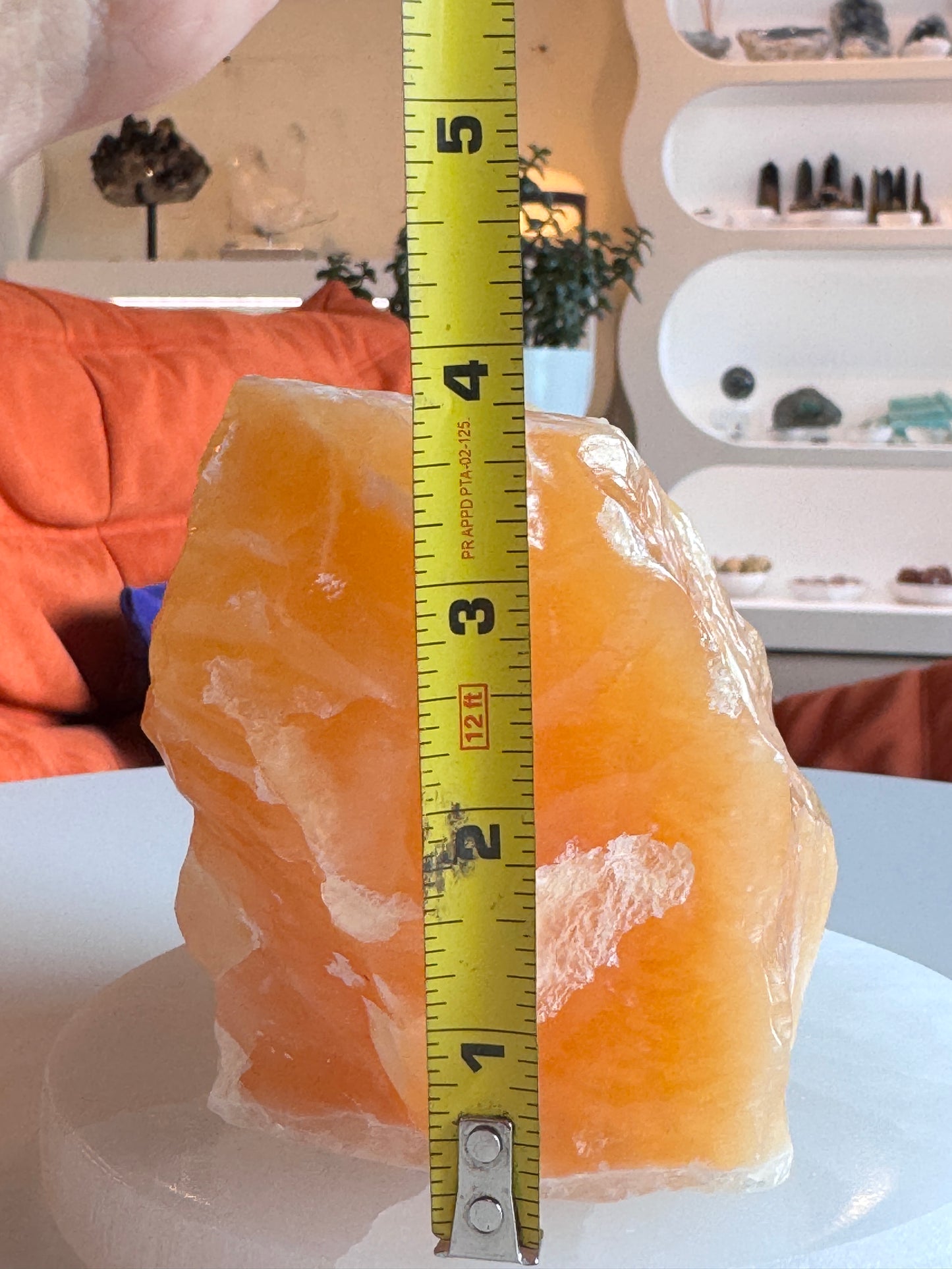 Rough Orange Calcite Freeform