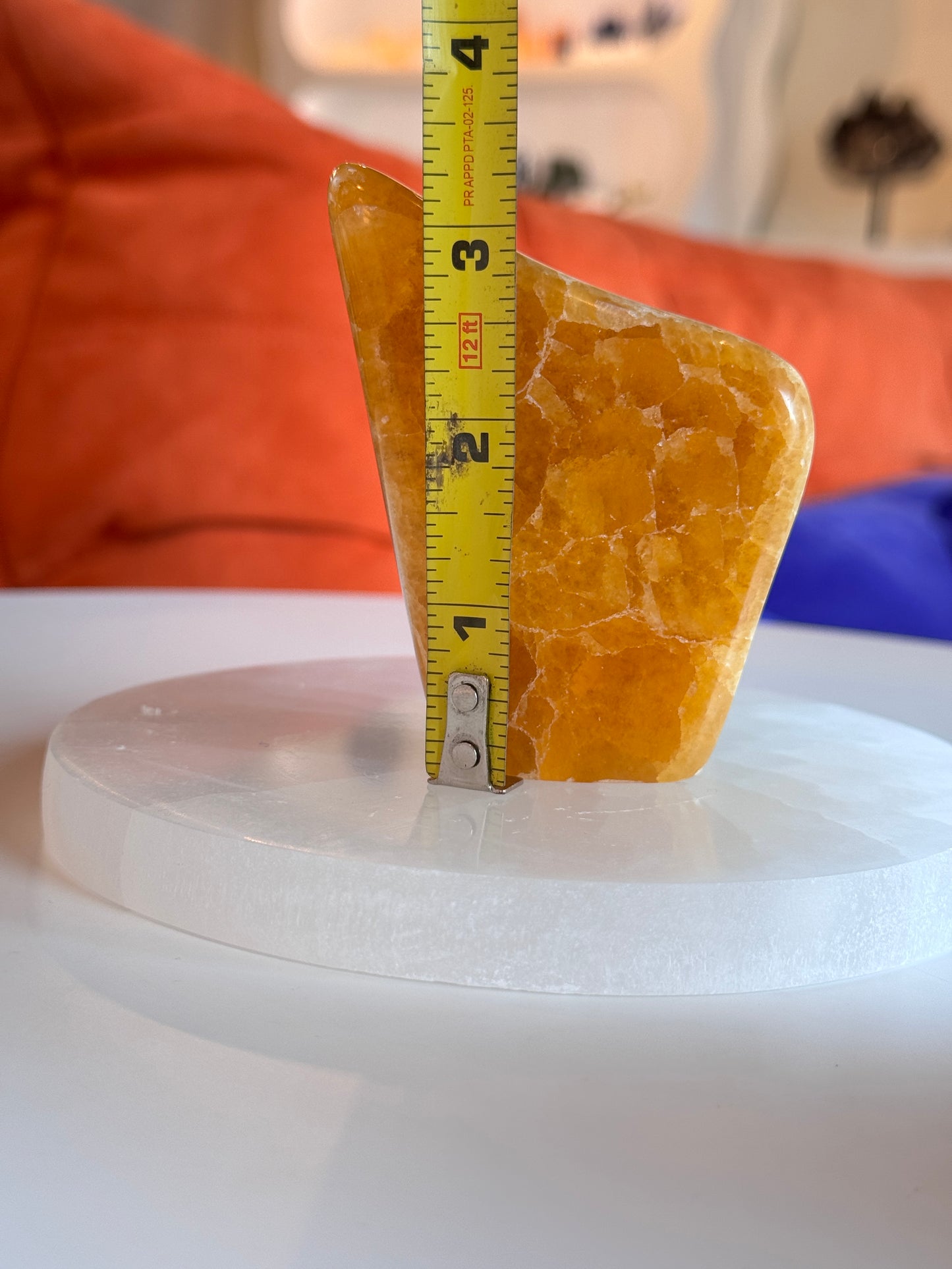 Polished Orange Calcite Freeform