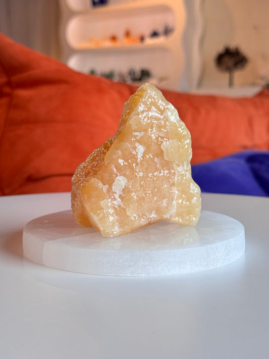 Rough Orange Calcite Freeform