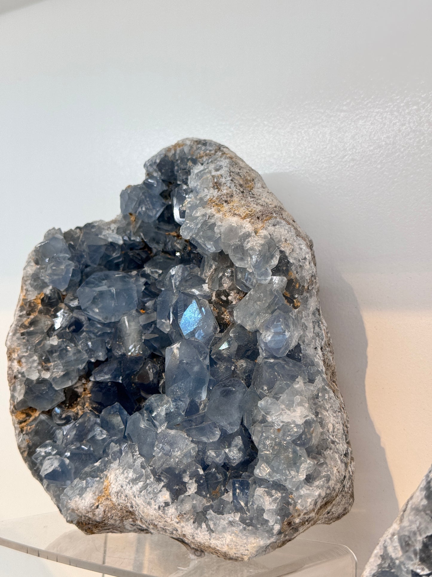 Large Rough Blue Celestite Cluster Freeform