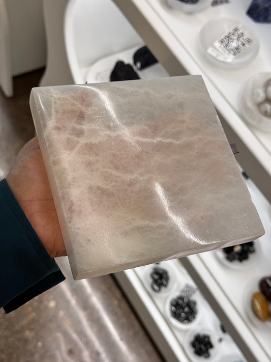 Large Square Selenite Charging Plate