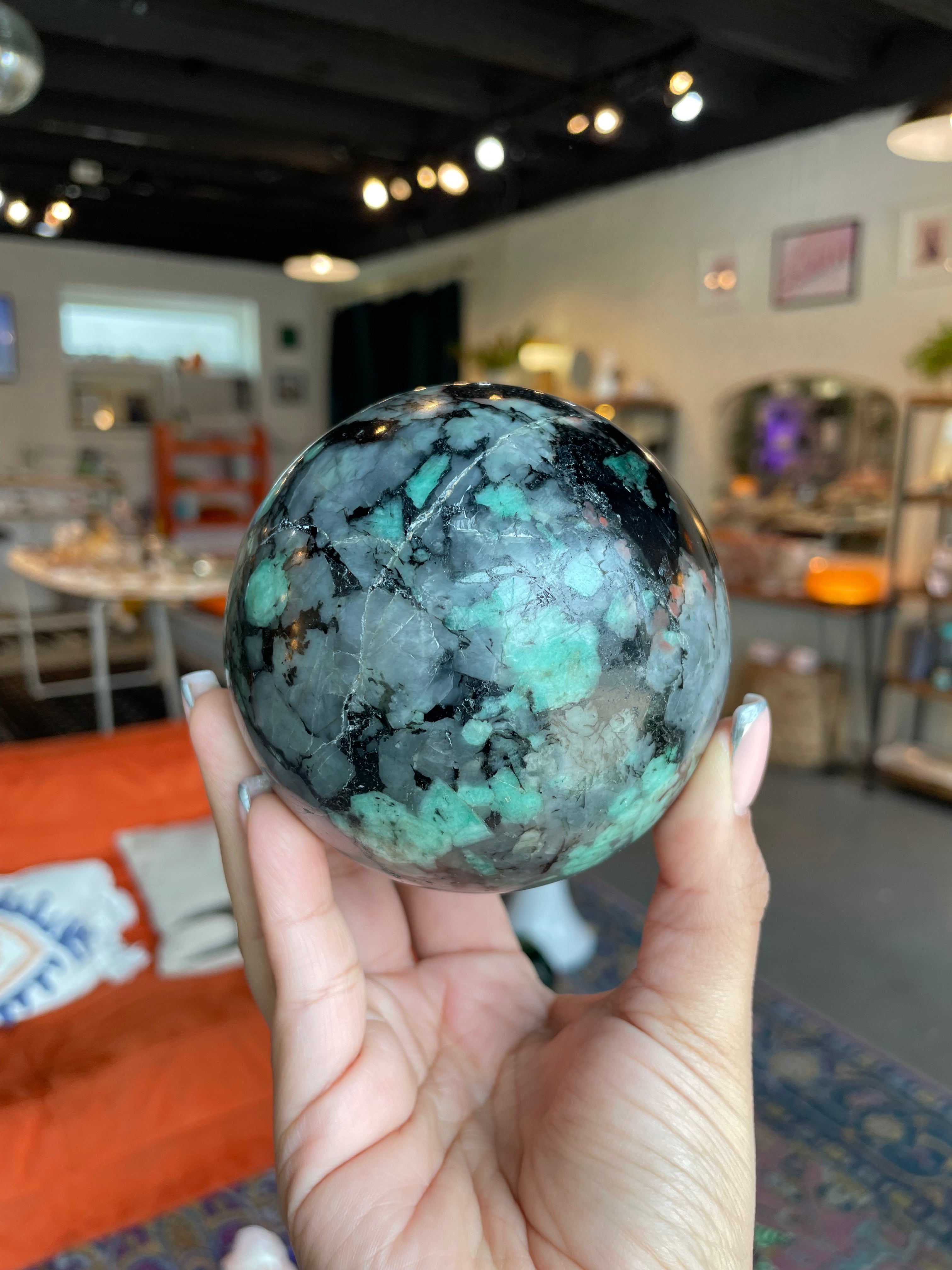 Colombian Emerald Sphere - EM04