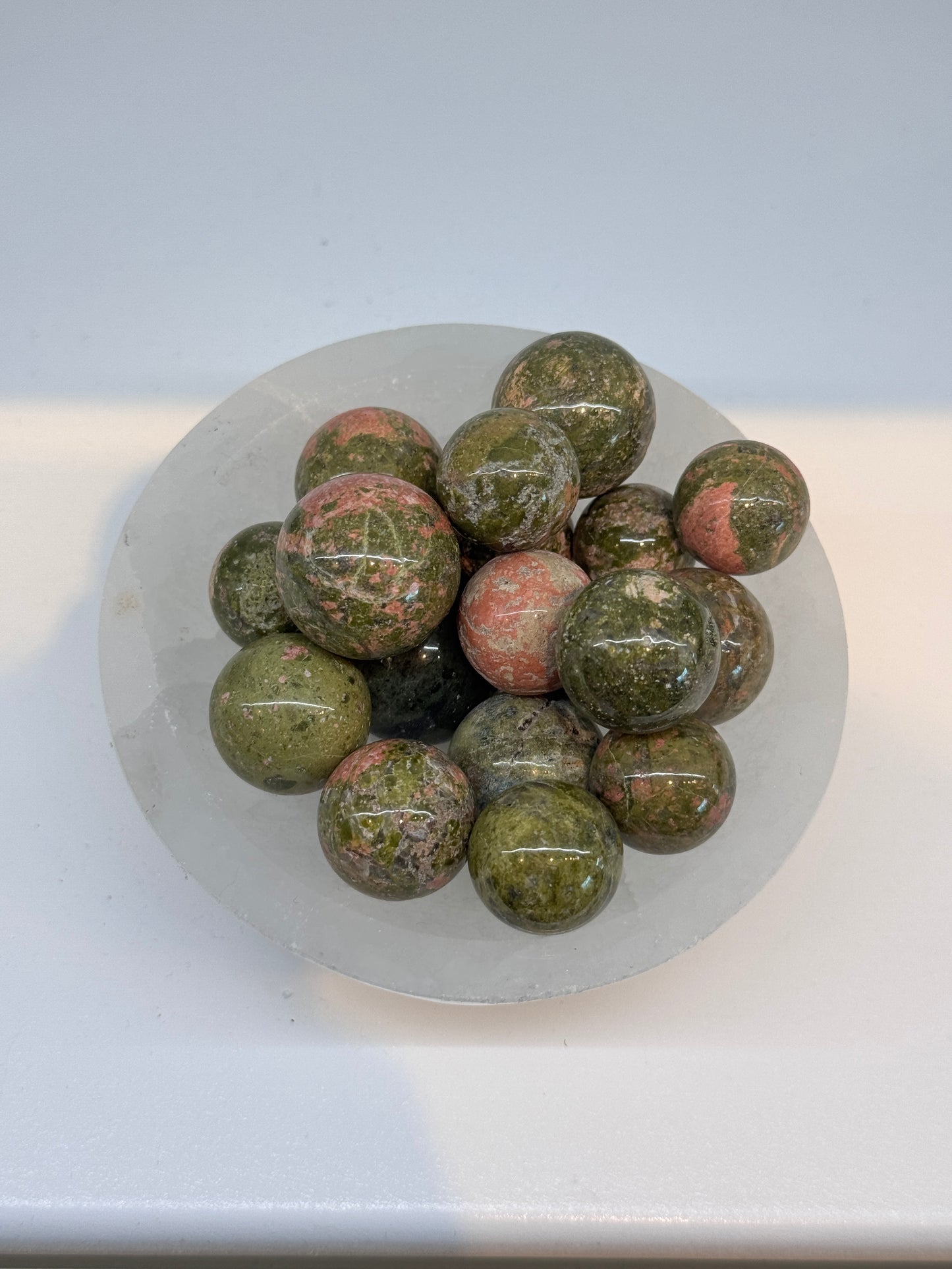 Unakite mini spheres